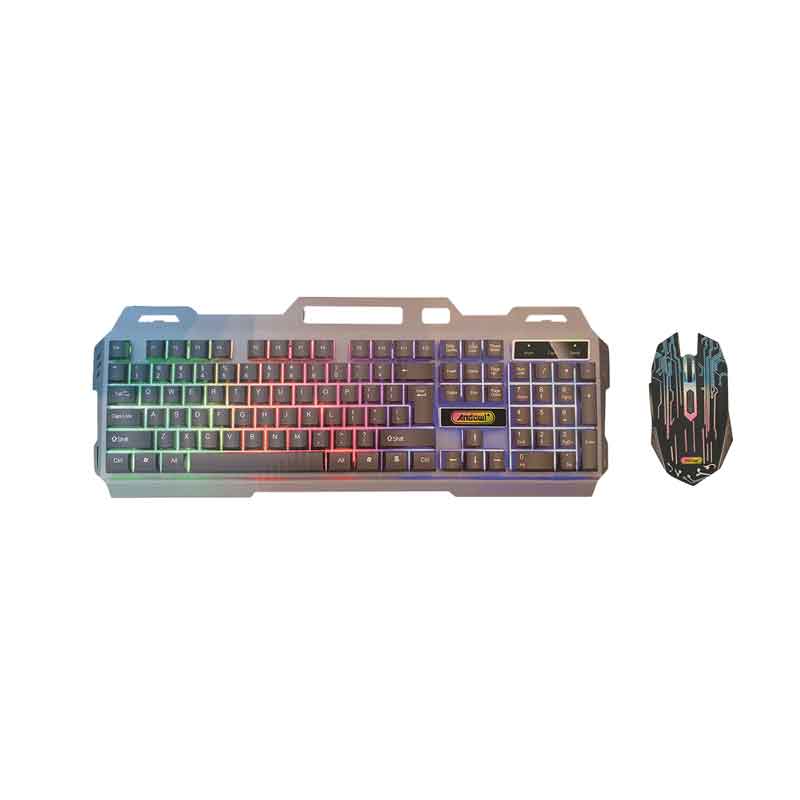 Andowl Σετ Gaming Πληκτρολόγιο με RGB φωτισμό & Ποντίκι (Αγγλικό US) Q-808 – Gaming Keyboard & Mouse ANDOWL
