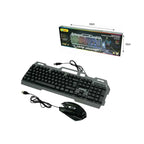 Andowl Σετ Gaming Πληκτρολόγιο με RGB φωτισμό & Ποντίκι (Αγγλικό US) Q-808 – Gaming Keyboard & Mouse ANDOWL