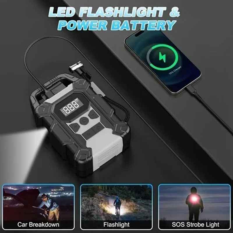 Andowl Φορητή αντλία αέρα 12000mAh και Power Bank Q-CQ729 - Power Bank Inflatable Pump ANDOWL