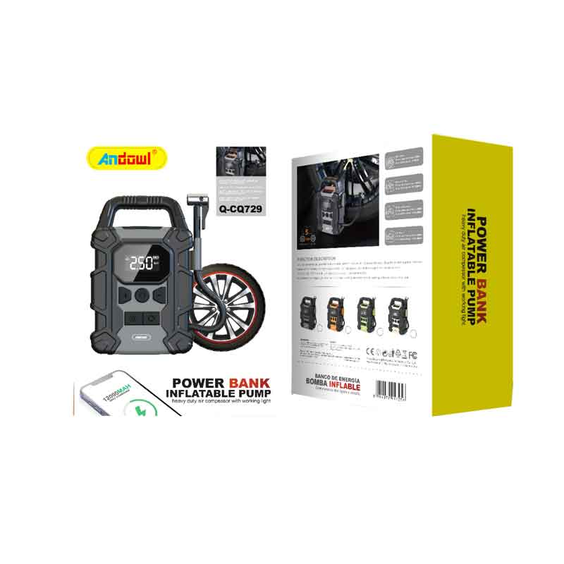 Andowl Φορητή αντλία αέρα 12000mAh και Power Bank Q-CQ729 - Power Bank Inflatable Pump ANDOWL