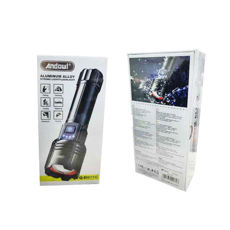 Andowl Φακός Led 2000mAh IP45 Q-D977C - Aluminum Alloy Strong Light Flashlight OEM