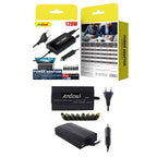 Andowl Universal Φορτιστής Laptop 120W 24V με Αποσπώμενο Καλώδιο Τροφοδοσίας και με σετ βυσμάτων Q-A23 - Power Adaptor ANDOWL