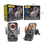 Andowl Q-WX660 Βάση Κινητού Αυτοκινήτου και Ασύρματη Φόρτιση 20W - Car Wireless Charging ANDOWL