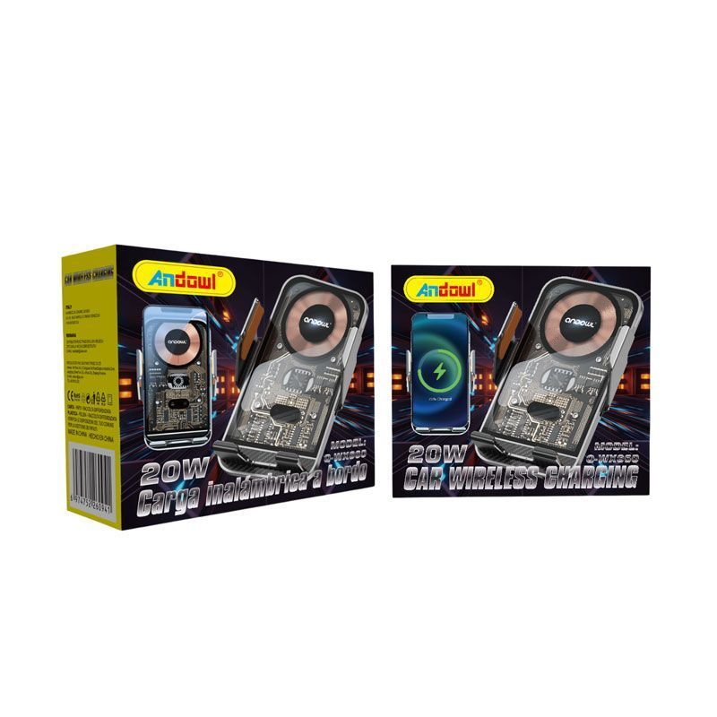 Andowl Q-WX660 Βάση Κινητού Αυτοκινήτου και Ασύρματη Φόρτιση 20W - Car Wireless Charging ANDOWL