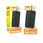 Andowl Πολύμπριζο 4 θέσεων με θύρες USB και Type-C 3000W Q-PX990 - Power Socket OEM