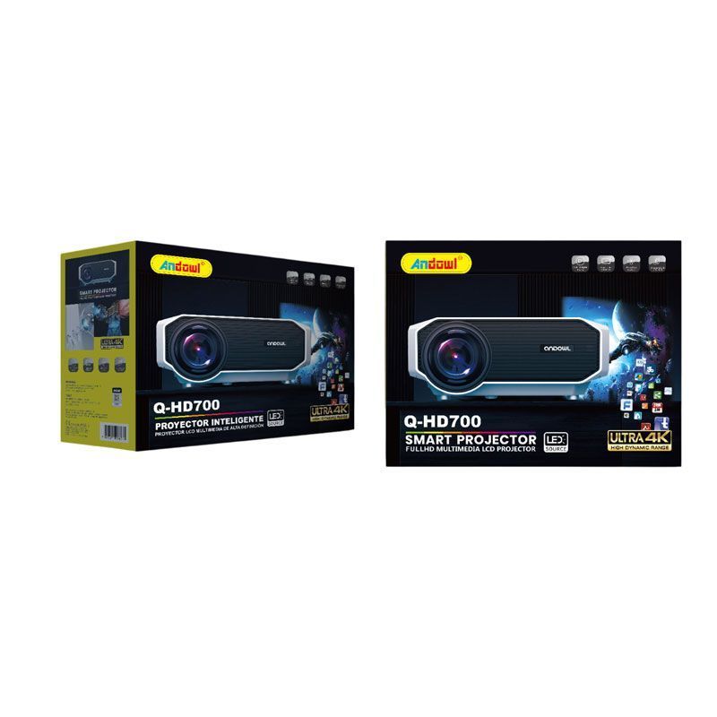 Andowl Προτζέκτορας Λάμπας LED Q-HD700 - Smart Projector OEM
