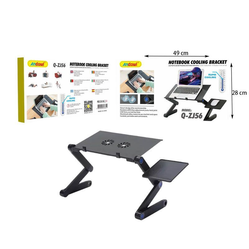 Andowl Q-ZJ56 Βάση για Laptop Με Ανεμιστηρα - Notebook Cooling Bracket ANDOWL
