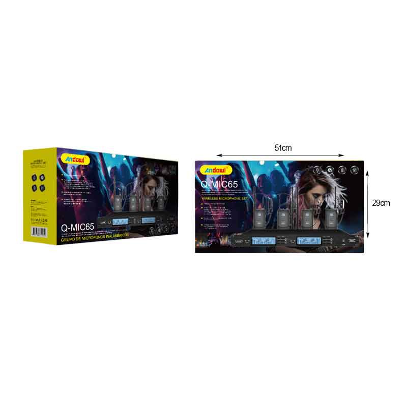 Andowl Σετ Ασύρματα Μικρόφωνα Q-MIC65 – Wireless Microphone Set ANDOWL