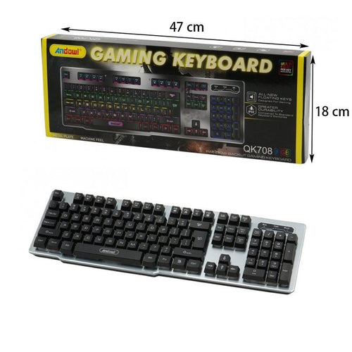 Andowl QK708 Πληκτρολόγιο LED - Gaming Keyboard ANDOWL