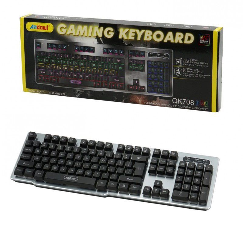 Andowl QK708 Πληκτρολόγιο LED - Gaming Keyboard ANDOWL