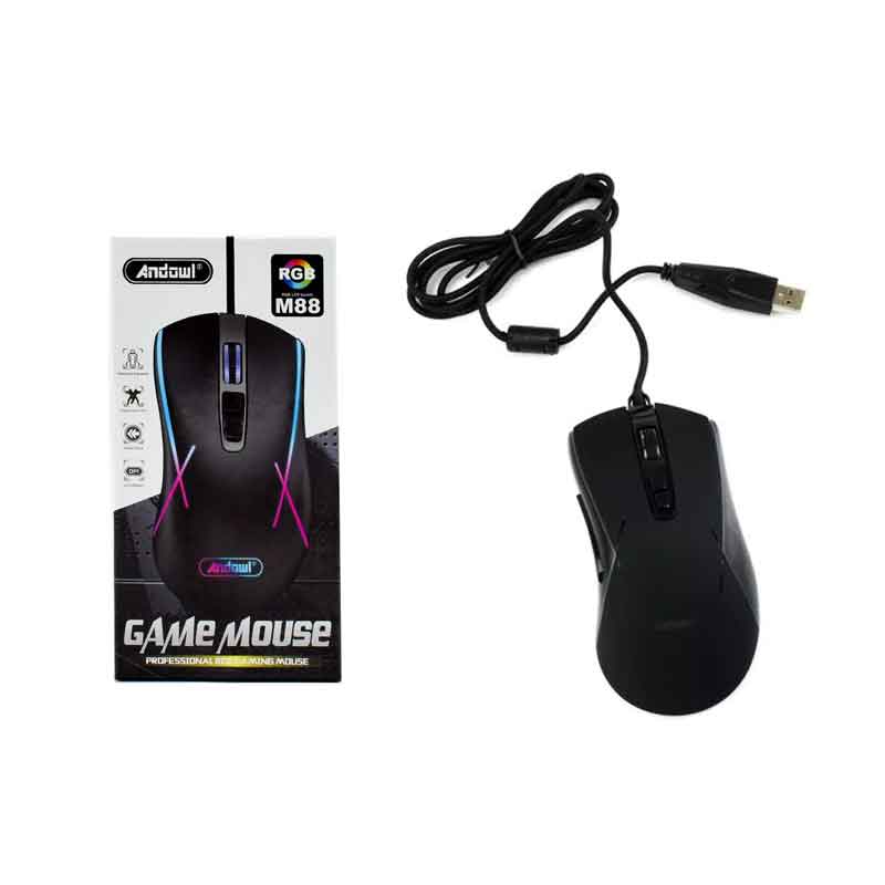 Andowl Ενσύρματο Gaming Ποντίκι Με LED RGB Φωτισμό M88 – Gaming Mouse ANDOWL