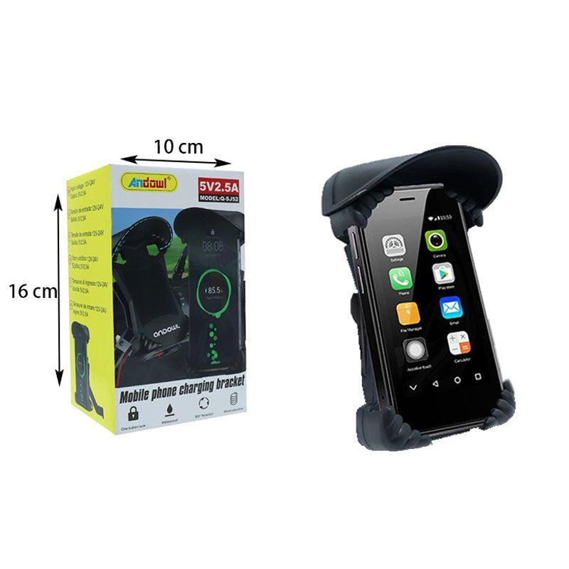 Andowl Βάση ασύρματης φόρτισης τηλεφώνου Motorbike Q-SJ52 - Mobile phone charging bracket ANDOWL