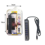 Andowl USB 3.0 Hub 8 Θυρών με σύνδεση USB-C Q-HU300B - Card Reader ANDOWL