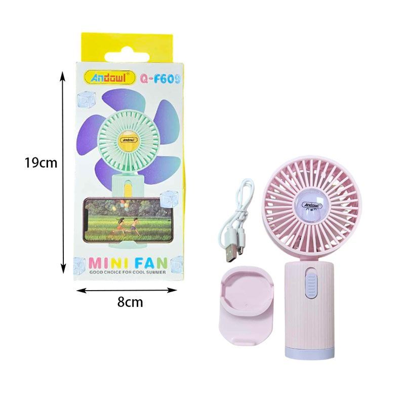 Andowl Μίνι Ανεμιστήρας με Βάση για Κινητό Q-F609 - Mini Fan OEM