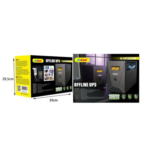 Andowl UPS Σταθεροποιητής Τάσης Q-UP2000B - Offline UPS Andowl