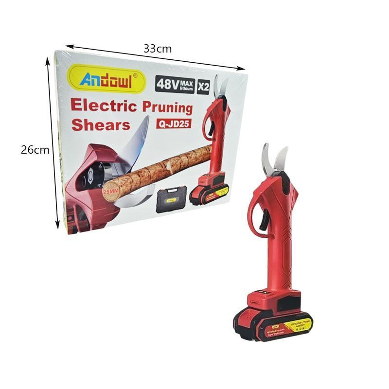 Andowl Ηλεκτρικό Κλαδευτήρι Μπαταρίας 48V Q-JD25 - Electric Pruning Shears OEM