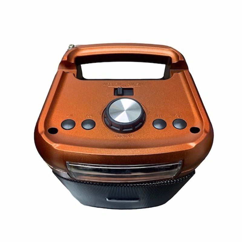 Επαναφορτιζόμενο FM ράδιο 3" KTF-1421 - ΑΜ/FM/SW 3 band radio with USB/TF music player - Καφέ OEM