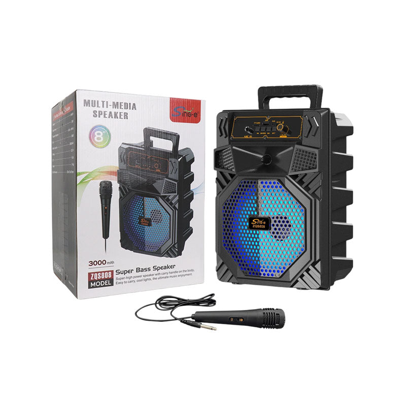 Sing-e Φορητό Ηχείο Karaoke Bluetooth 20W Με Μικρόφωνο ZQS808 - Multi-Media Speaker OEM