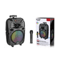 Sing-e Φορητό Bluetooth Ηχείο Karaoke 8" με Ασύρματο Μικρόφωνο & LED Φωτισμό ZQS8188- 8" Portable Bluetooth Karaoke Speaker with Wireless Microphone & LED Lights OEM