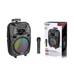 Sing-e Φορητό Bluetooth Ηχείο Karaoke 8" με Ασύρματο Μικρόφωνο & LED Φωτισμό ZQS8188- 8" Portable Bluetooth Karaoke Speaker with Wireless Microphone & LED Lights OEM