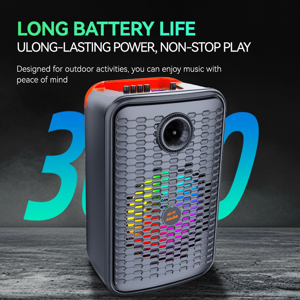 Sing-e Φορητό Bluetooth Ηχείο Karaoke 12" 40W με 2 Ασύρματα Μικρόφωνα & Τηλεχειριστήριο ZQS12156S - 12" 40W Portable Bluetooth Karaoke Speaker with 2 Wireless Microphones & Remote OEM