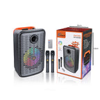 Sing-e Φορητό Bluetooth Ηχείο Karaoke 12" 40W με 2 Ασύρματα Μικρόφωνα & Τηλεχειριστήριο ZQS12156S - 12" 40W Portable Bluetooth Karaoke Speaker with 2 Wireless Microphones & Remote OEM