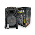 SING-E Φορητό Bluetooth Ηχείο Karaoke 8" με 2 Ασύρματα Μικρόφωνα & Τηλεχειριστήριο ZQS8173W - Portable Bluetooth Karaoke Speaker with 2 Wireless Microphones & Remote Control OEM