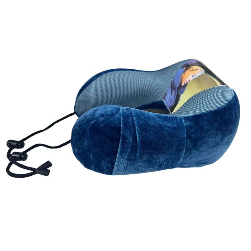 Μαξιλάρι Αυχένα Ταξιδιού Memory Foam - Memory Foam Travel Pillow Neck Support - Ανοιχτό καφέ - Γκρι - Καφέ - Μαύρο - Μπλε - Μπλε σκούρο - Ροζ OEM