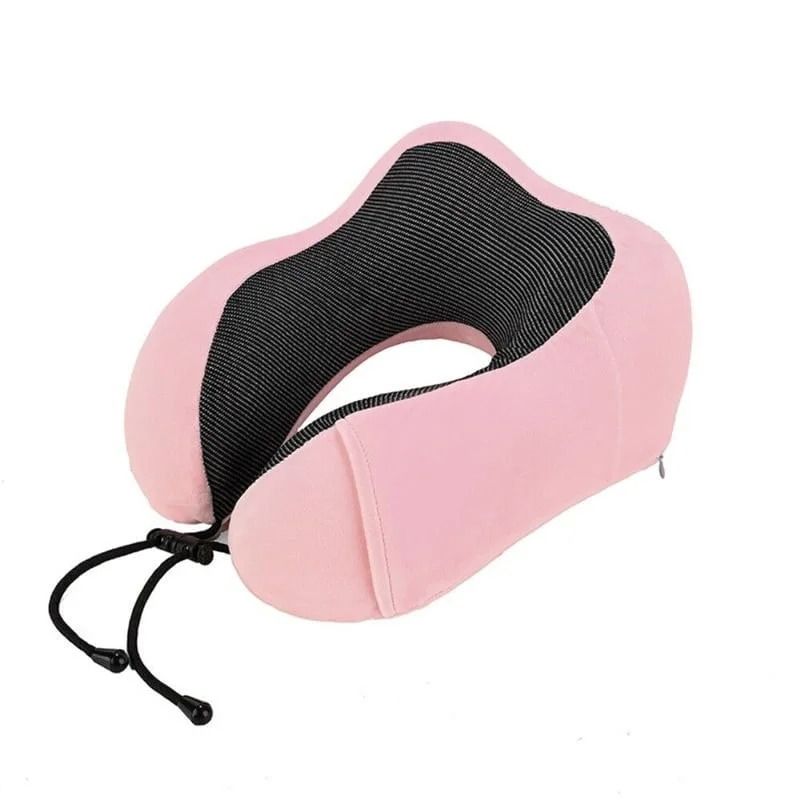 Μαξιλάρι Αυχένα Ταξιδιού Memory Foam - Memory Foam Travel Pillow Neck Support - Ανοιχτό καφέ - Γκρι - Καφέ - Μαύρο - Μπλε - Μπλε σκούρο - Ροζ OEM
