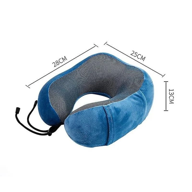 Μαξιλάρι Αυχένα Ταξιδιού Memory Foam - Memory Foam Travel Pillow Neck Support - Ανοιχτό καφέ - Γκρι - Καφέ - Μαύρο - Μπλε - Μπλε σκούρο - Ροζ OEM