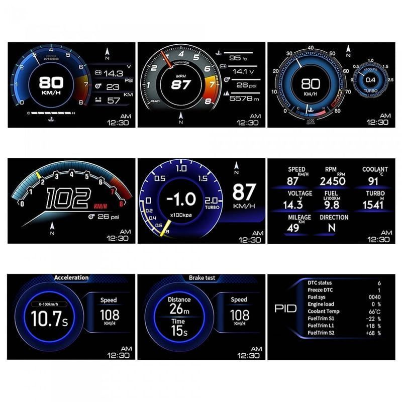 Διαγνωστικό αυτοκινήτου HUD με ψηφιακή οθόνη - Car HUB diagnostic with digital display OEM