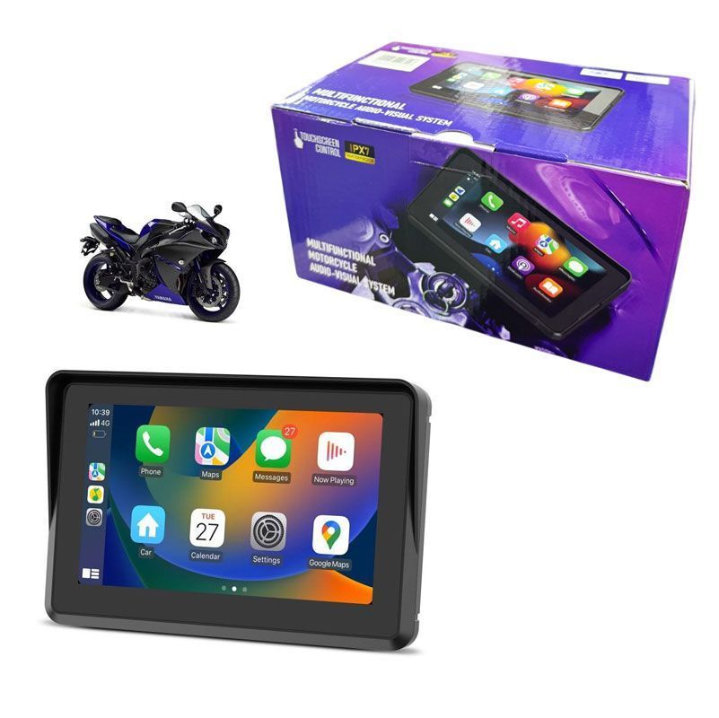Οθόνη Μοτοσυκλέτας Αδιάβροχη Αφής 5" M550 - Motorcycle audio-visual system OEM