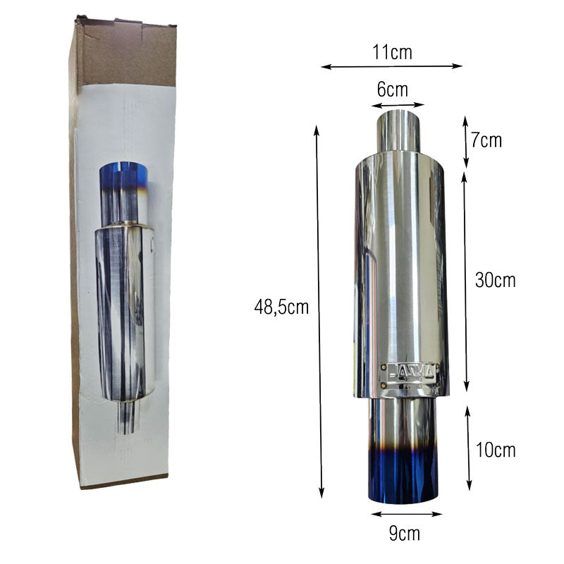 Τελικό Καζανάκι Εξάτμισης 48,5cm x 11cm - Exhaust Muffler Tip OEM