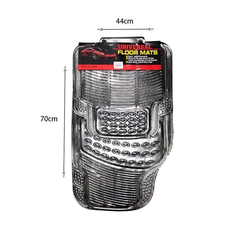 Σετ πατάκια αυτοκινήτου ασημί 4τεμ - Universal Floor Car Mats 4pcs OEM