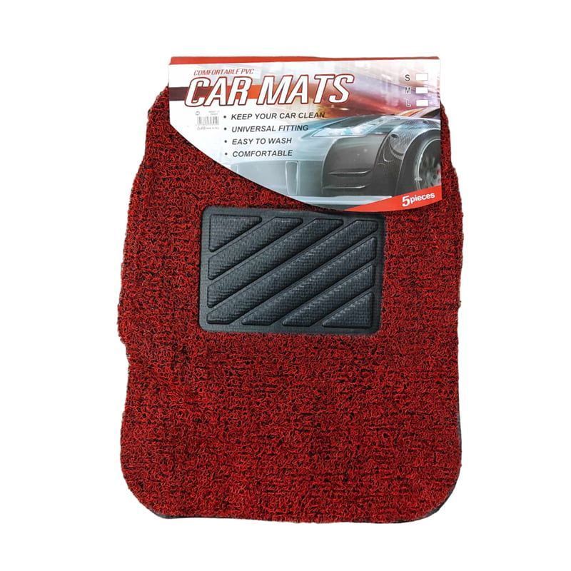 Σετ πατάκια αυτοκινήτου 5τμχ - PVC Floor Car Mats 5pcs - Γκρι OEM