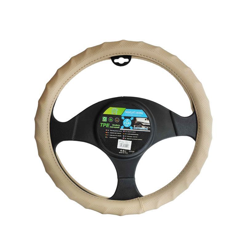 Universal Καλύμματα Τιμονιών Αυτοκινήτου 37.5-39.5 Ø - Car Steering Wheel Covers - Γκρι OEM