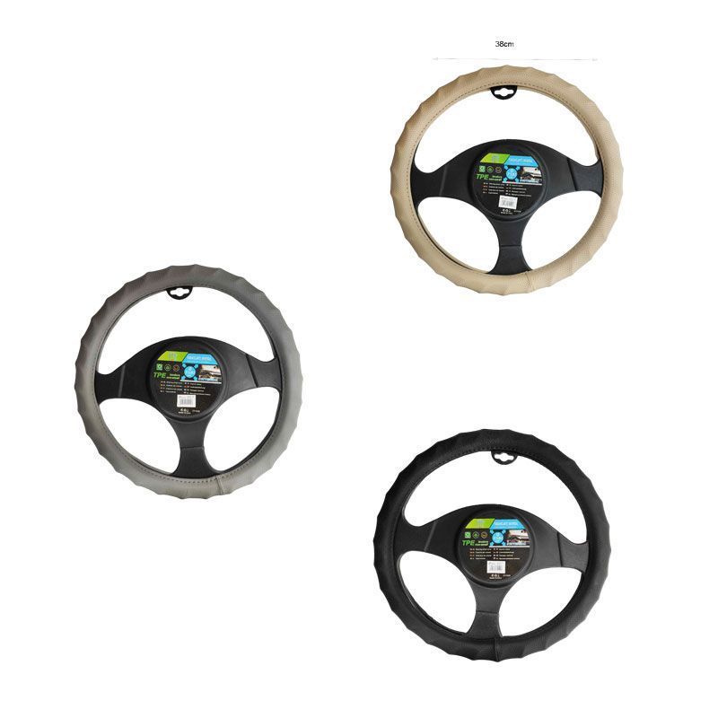 Universal Καλύμματα Τιμονιών Αυτοκινήτου 37.5-39.5 Ø - Car Steering Wheel Covers - Μαύρο OEM