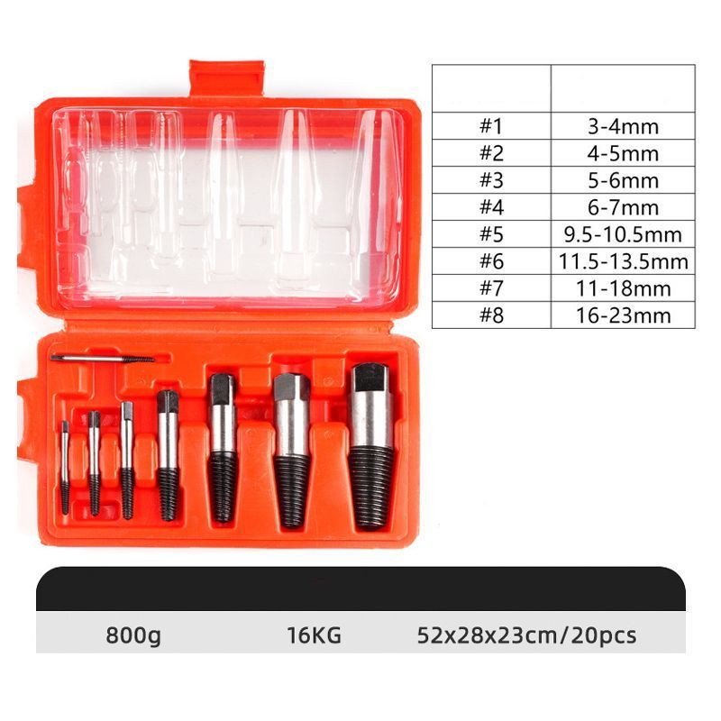 Σετ εξωλκέων βιδών 6τμχ - Screw extractor set OEM