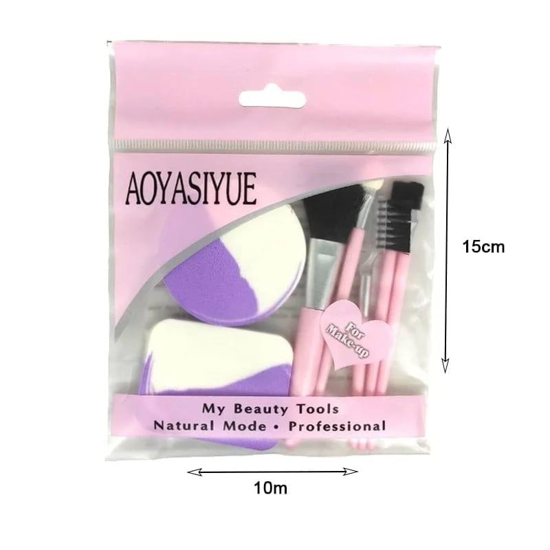 Aoyasiyue Σετ πινέλα και σφουγγάρια μακιγιάζ - Everyday Essential beauty tools OEM
