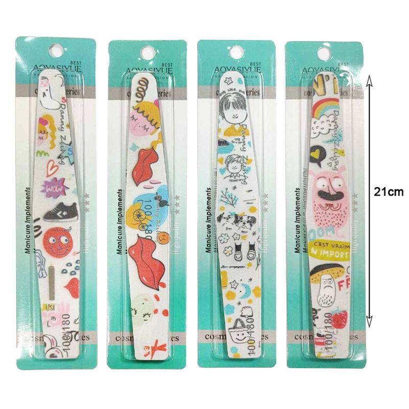 Λίμα νυχιών Διπλής Όψης 100/180 12τμχ - Nail File 12pcs OEM