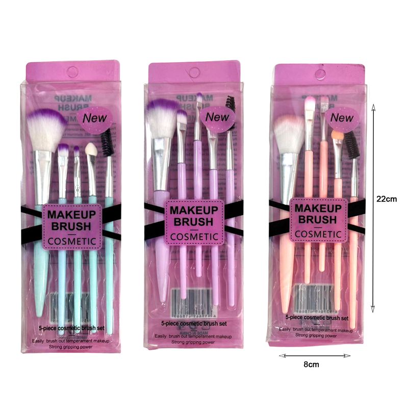 Σετ 5 Πινέλα Μακιγιάζ - Make-up cosmetic brushes set 5pcs OEM