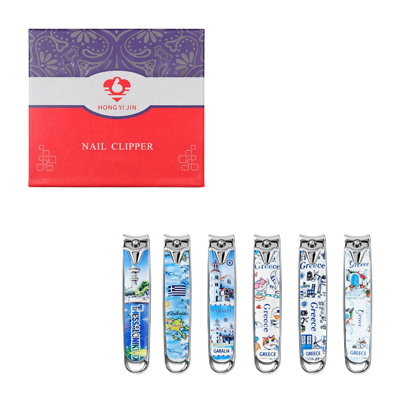 Νυχοκόπτης Με Σχέδια Ελλάδας 12τμχ - Greece Design Nail Clipper 12pcs OEM