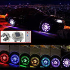 Διακοσμητικά φωτιστικά τροχών 4τμχ XF369 - Car wheel lights OEM
