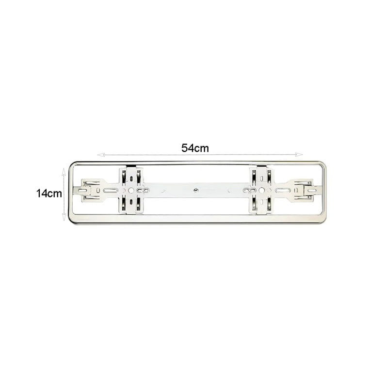 Πλαίσιο Πινακίδας Χρώμιο Ασημί - License plate frame OEM