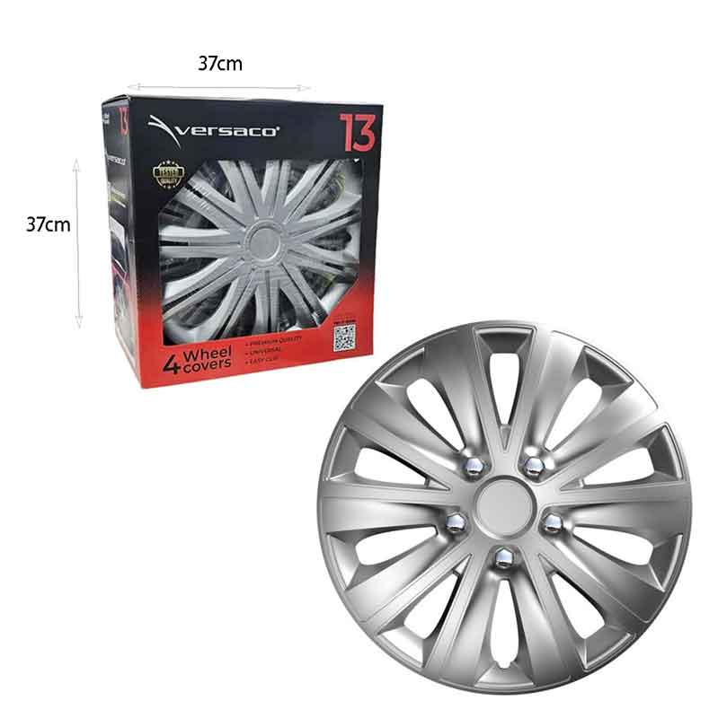 Versaco Σετ Τάσια Αυτοκινήτου 4τμχ 13" Ασημί - Wheel Covers OEM