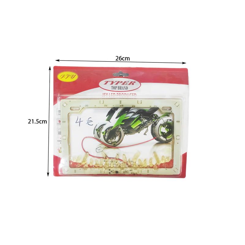 LED πλάισιο πινακίδας μηχανής - LED Motorcycle license plate frame OEM