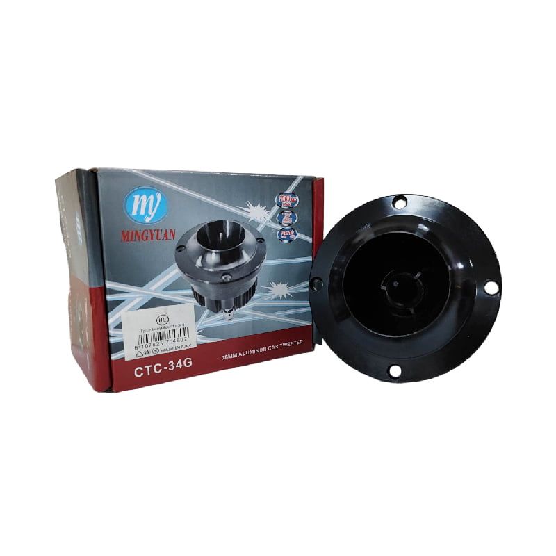 Mingyuan Tweeter Αυτοκινήτου Στρογγυλό 38mm 1000W 10x10cm CTC-34G - Aluminum car tweeter Mingyuan
