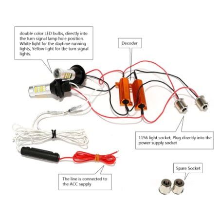 Λάμπα αυτοκινήτου SO.K - DRL&Turn light OEM