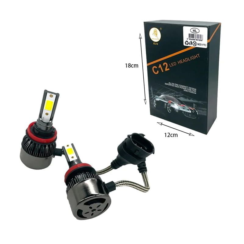 EJC Λάμπα αυτοκινήτου H8/H9/H11 6000K - C12 LED Headlight EJC