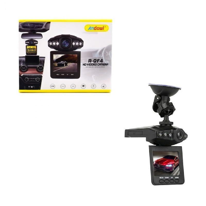 Andowl R-QF4 Κάμερα DVR Αυτοκινήτου με Οθόνη 2.4" για Παρμπρίζ με Βεντούζα - HD Video camera ANDOWL